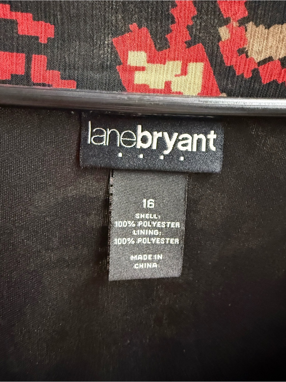 Lane Bryant Red Floral Layered Tank Dress - Picture 4 of 6